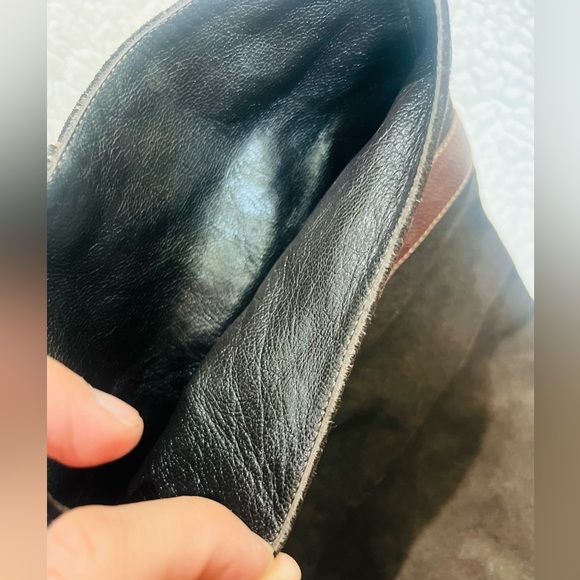 Vintage Brown leather upper boots size 9.5 to 10 fits very good condition - Picture 9 of 14